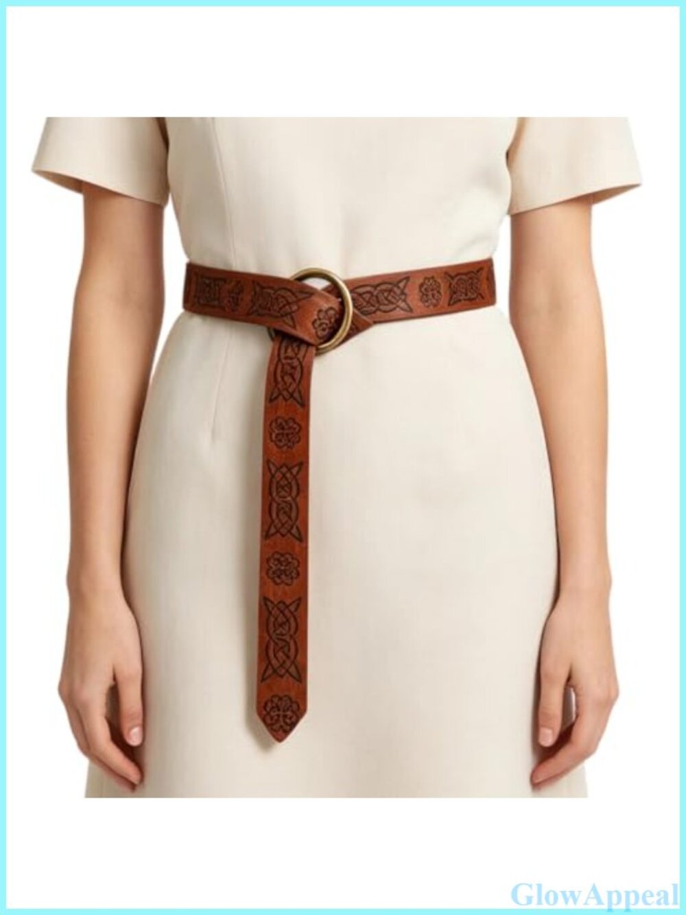 Renaissance Viking Belt PU Leather Medieval Cosplay Waist Belt
